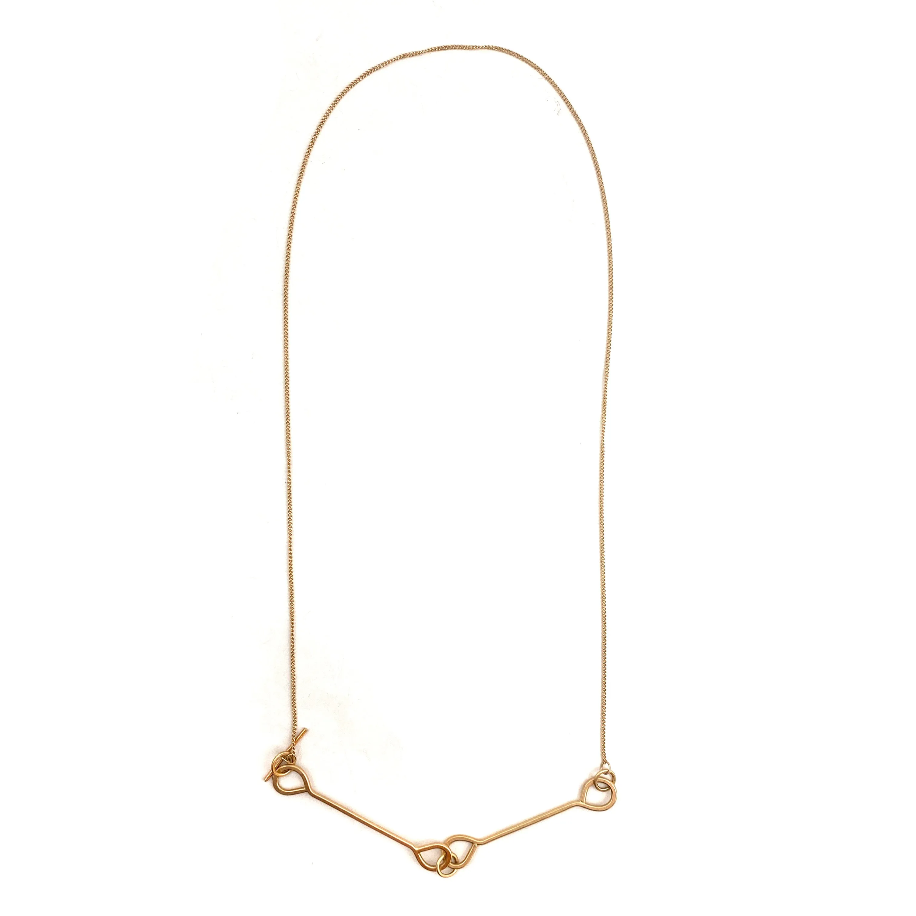 14k Yellow Gold Toggle Necklace