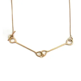 14k Yellow Gold Toggle Necklace