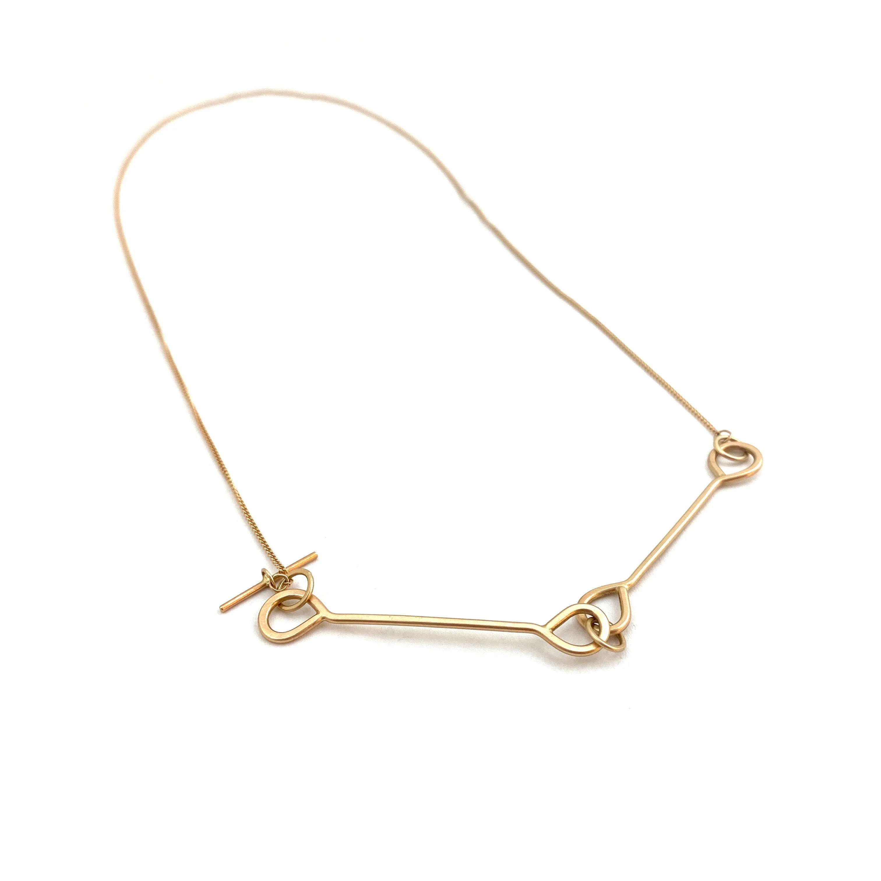 14k Yellow Gold Toggle Necklace