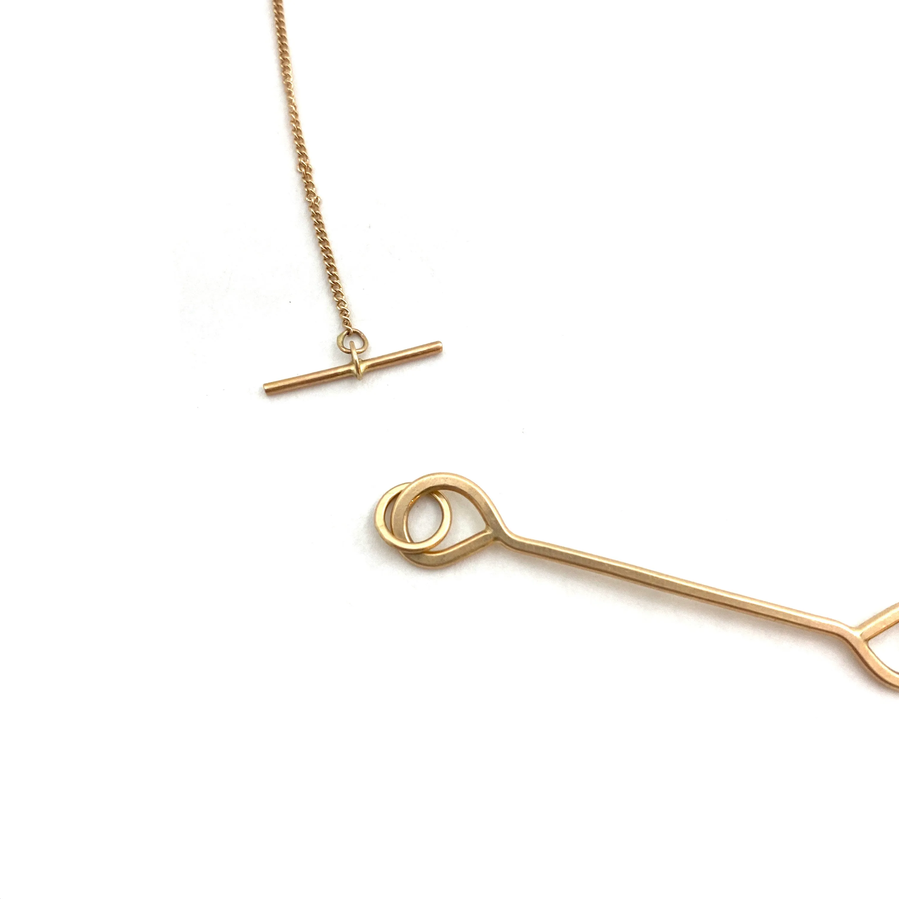 14k Yellow Gold Toggle Necklace