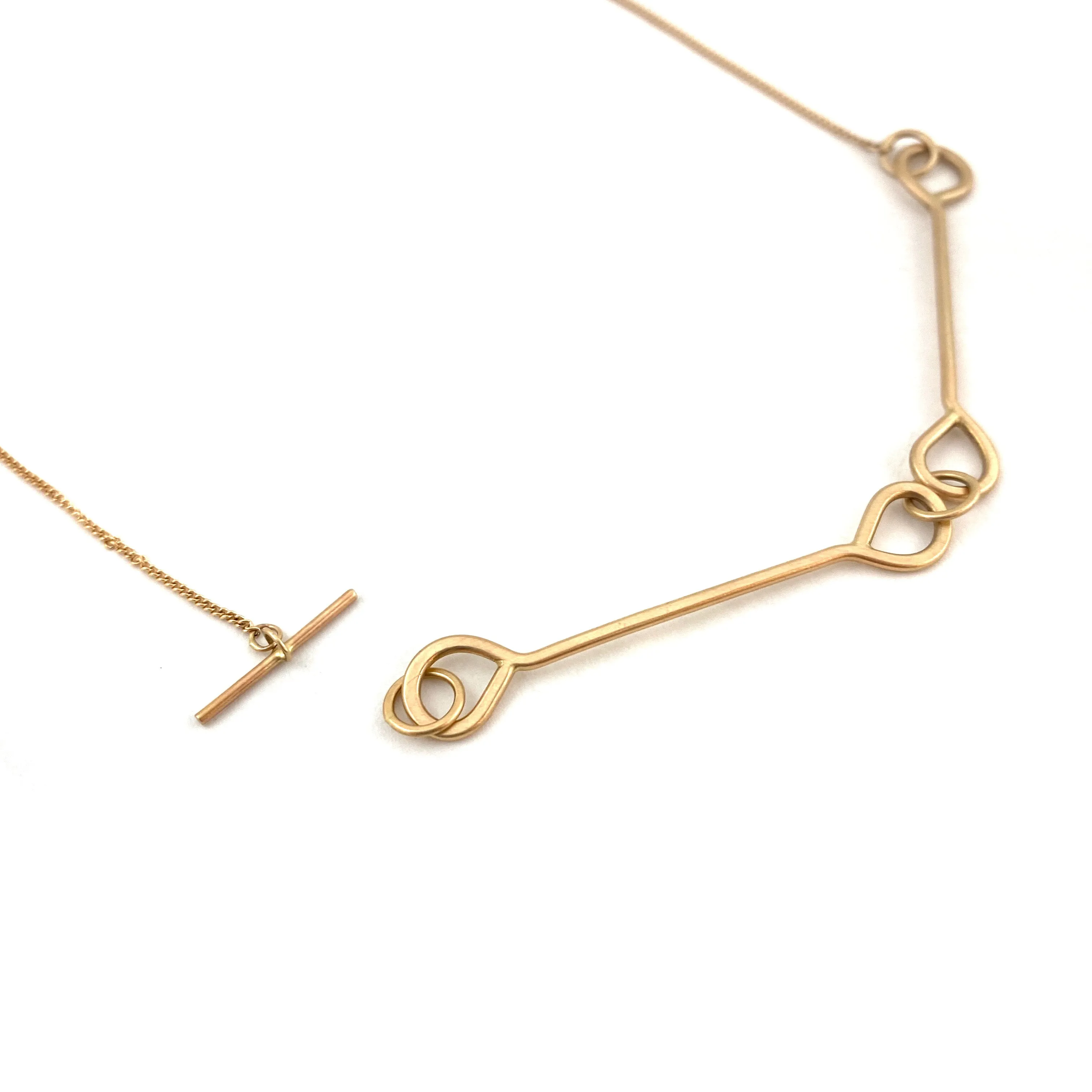 14k Yellow Gold Toggle Necklace