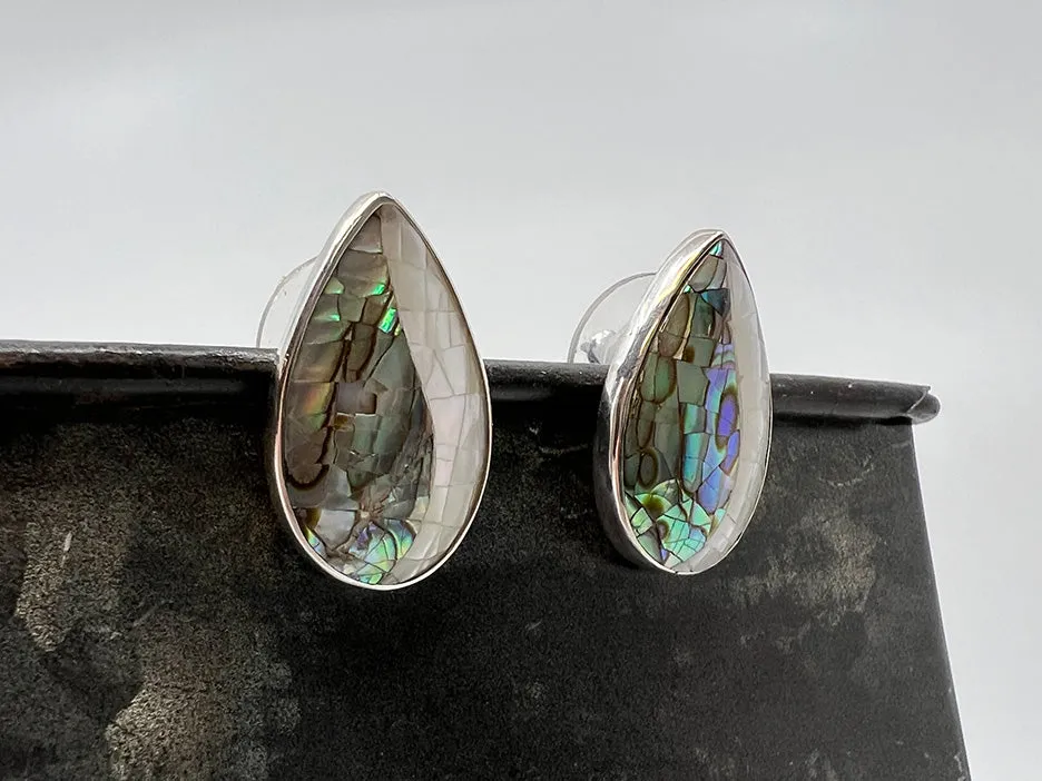 Abalone & Mother of Pearl Earring on Post