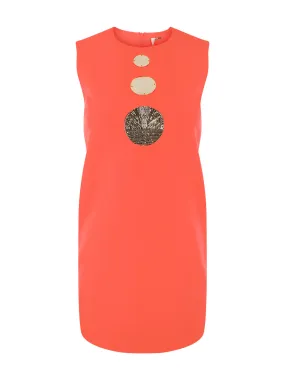 Alexis Vango Dress Shift Mini Dress in Red Orange