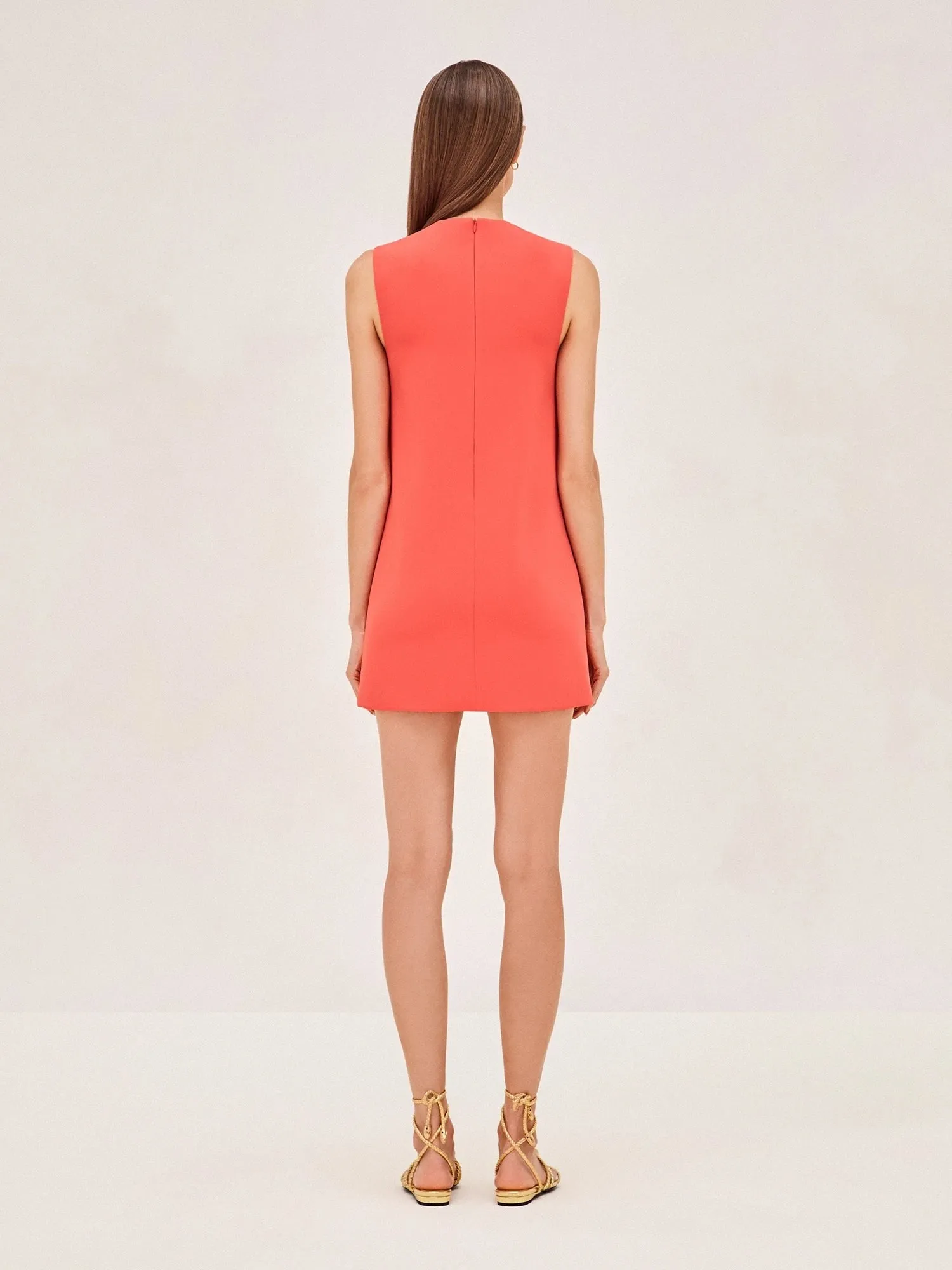 Alexis Vango Dress Shift Mini Dress in Red Orange