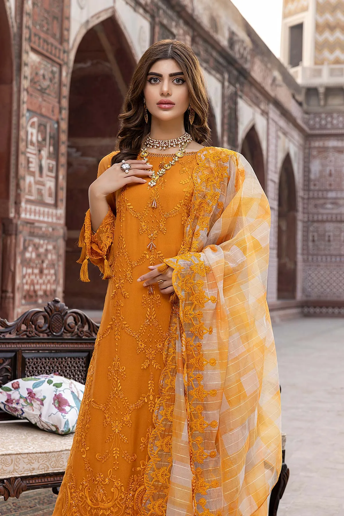 Allure Chiffon Embroidered Unstitched 3-Pcs Collection CAL22-02