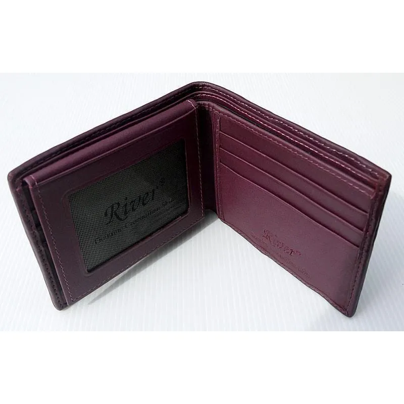 Big Violet Hornback Crocodile Mens Wallet