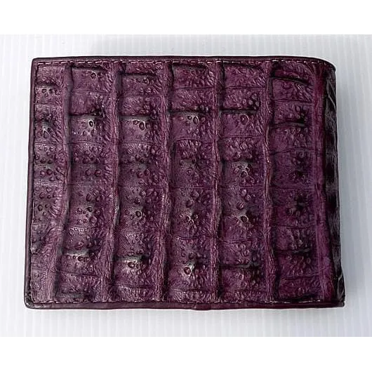 Big Violet Hornback Crocodile Mens Wallet