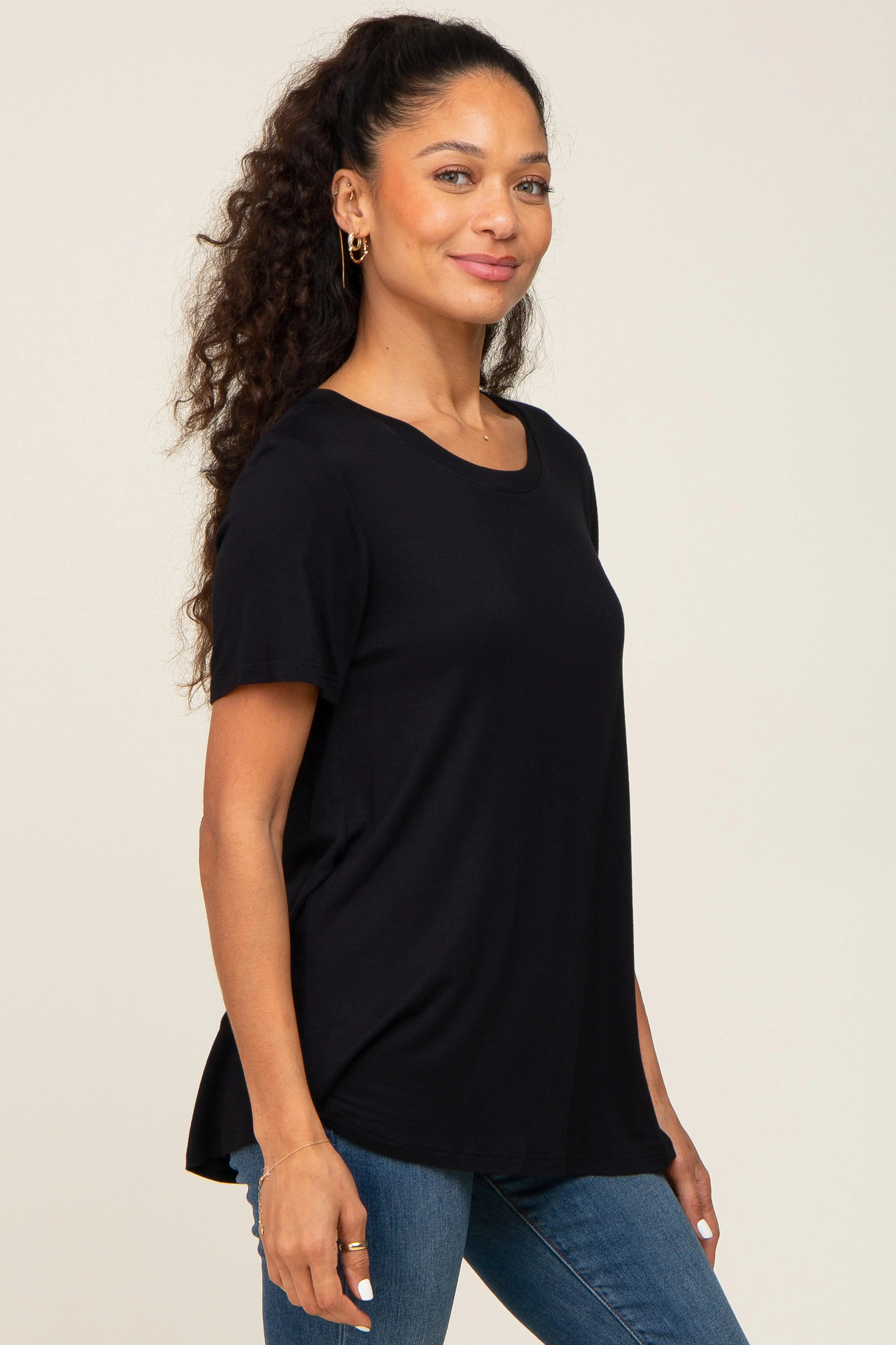 Black Basic Tee