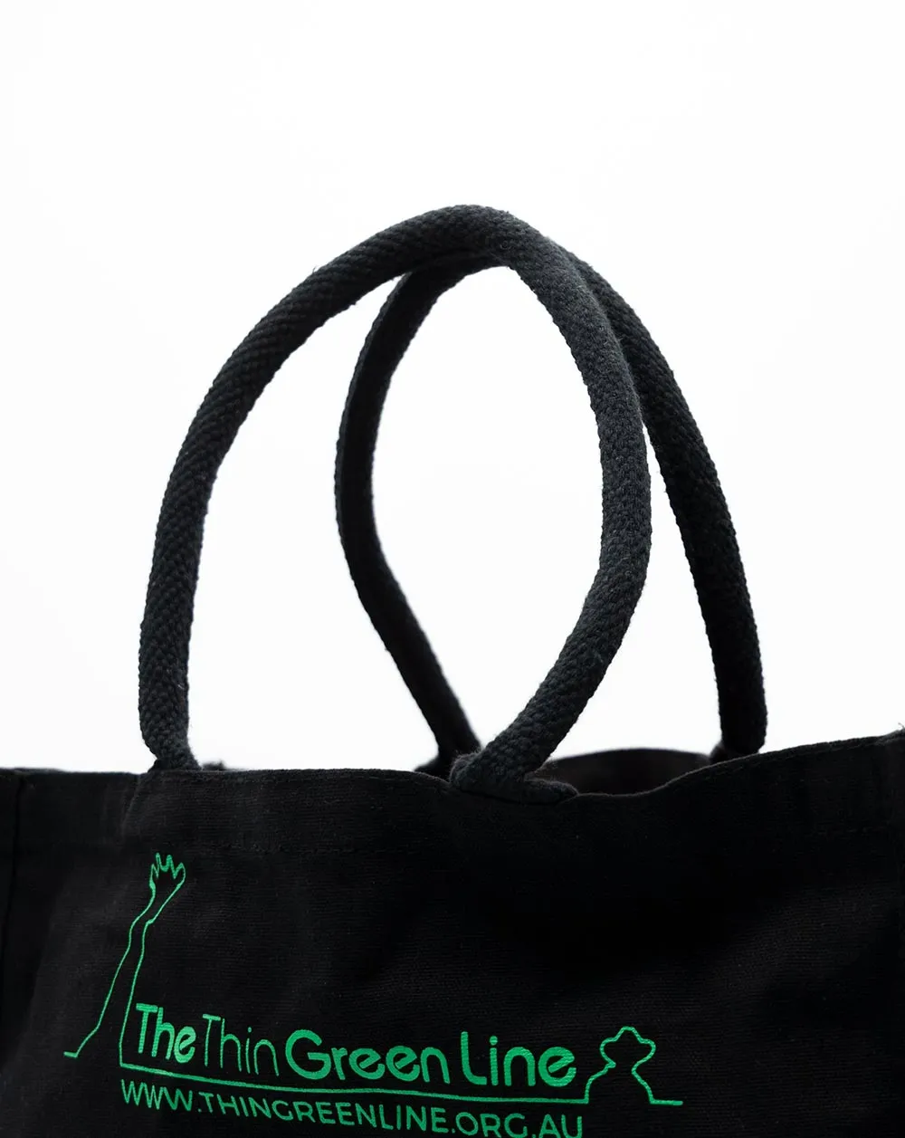 Black Cotton Charity Tote Bag