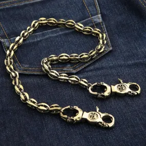 Blade Blossom Brass Wallet Chain