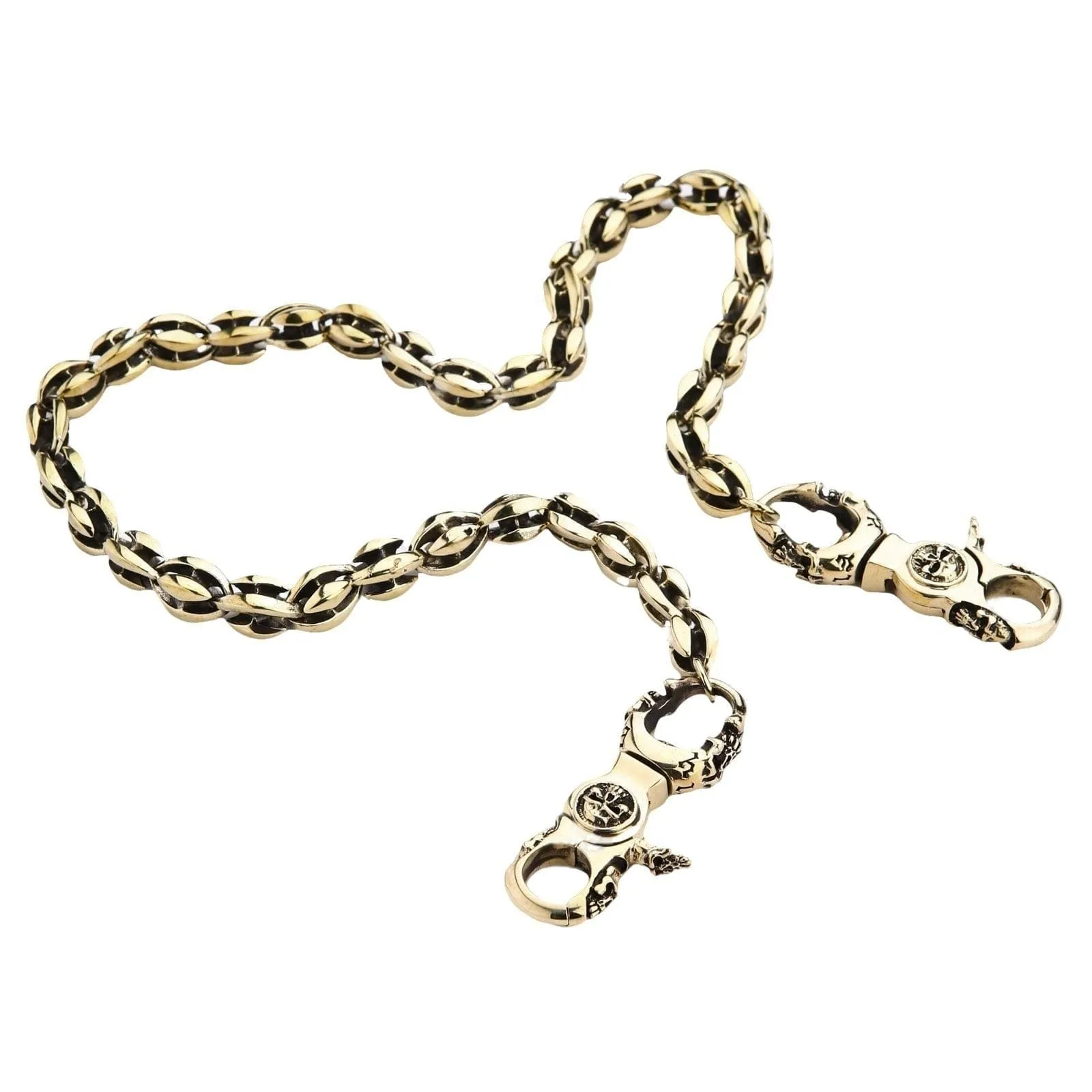 Blade Blossom Brass Wallet Chain