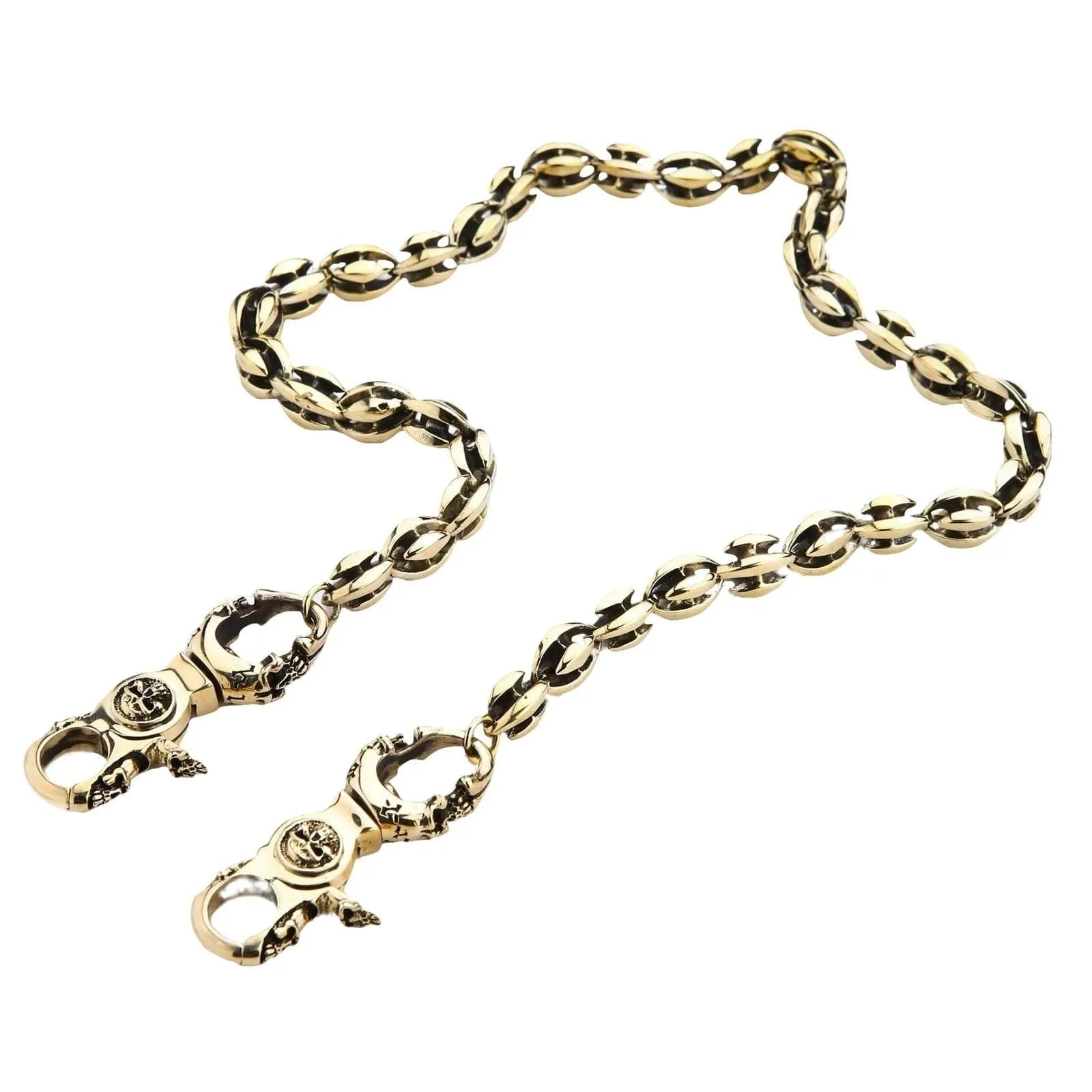 Blade Blossom Brass Wallet Chain