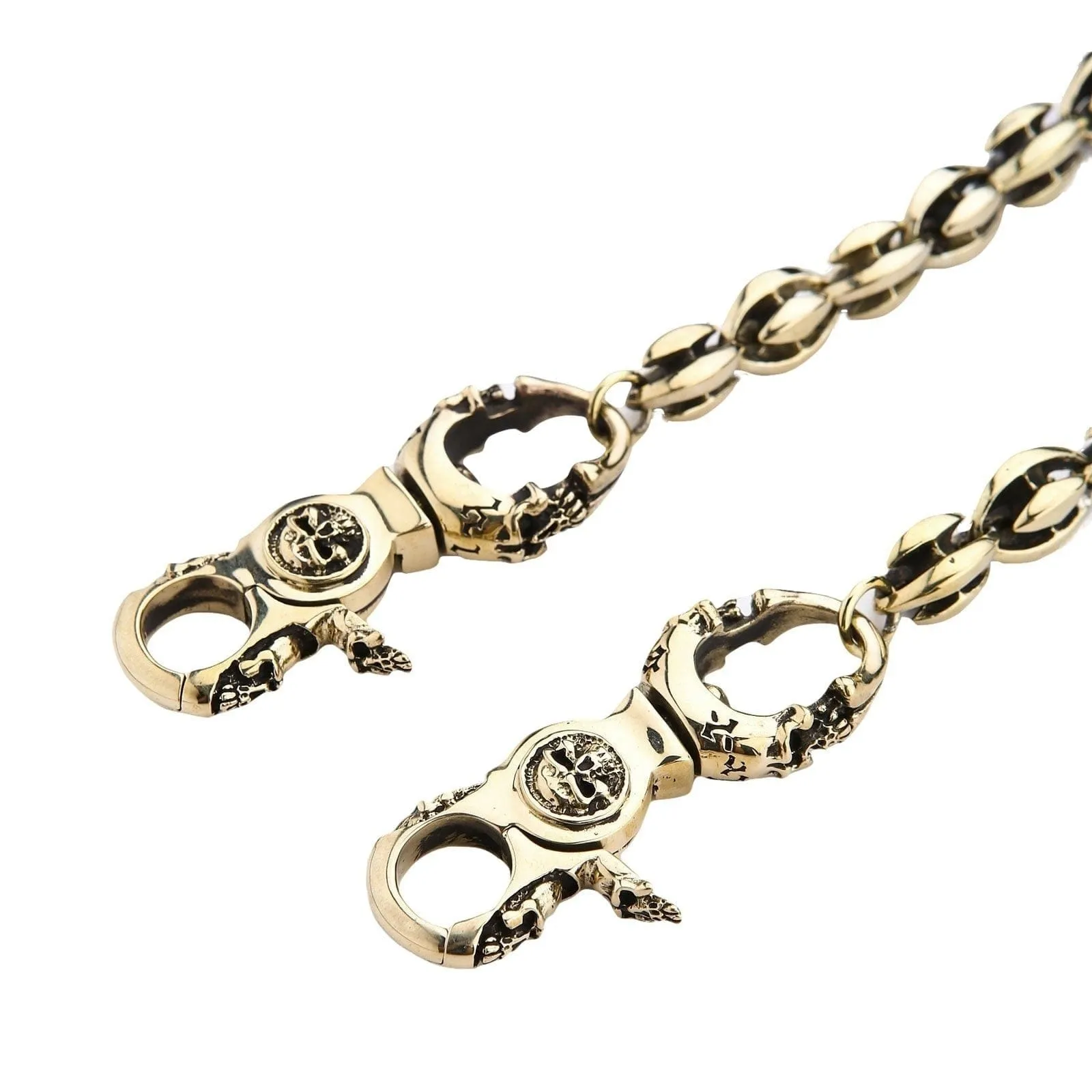 Blade Blossom Brass Wallet Chain