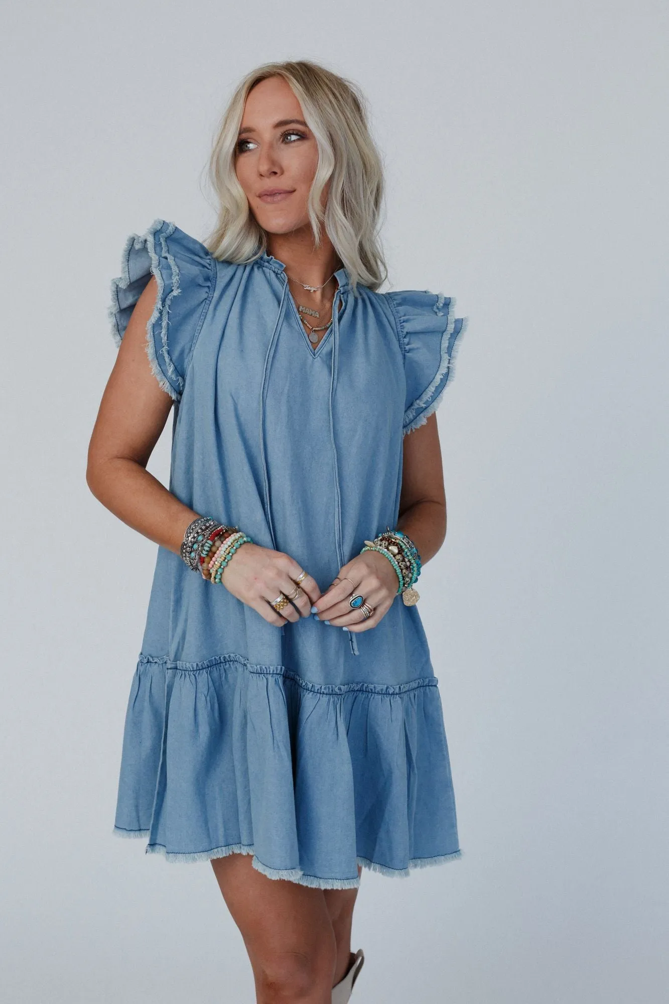 Blue Haze Denim Dress - Denim Blue