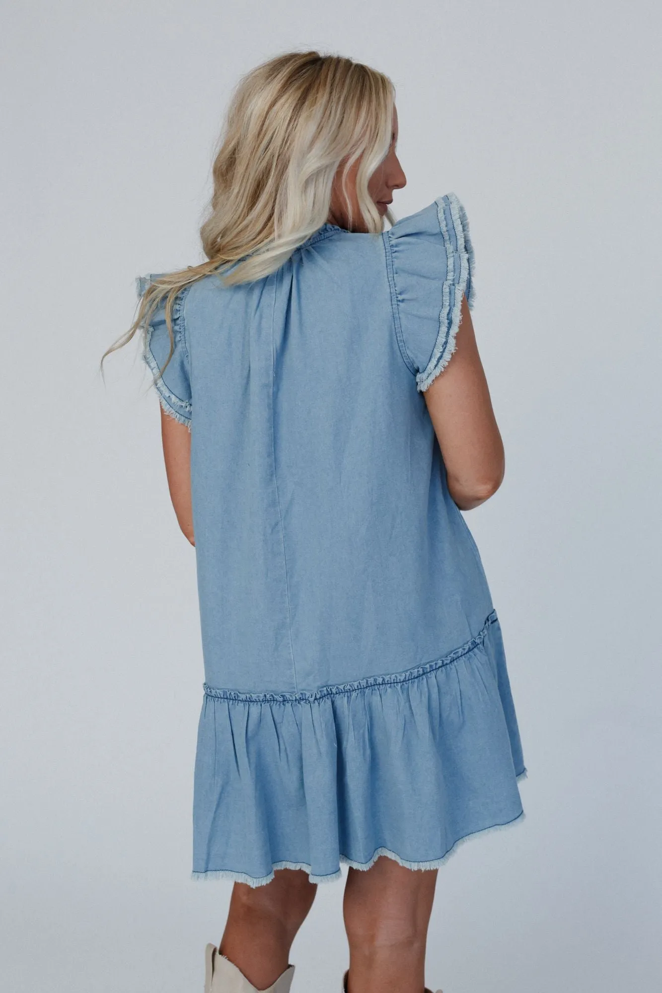 Blue Haze Denim Dress - Denim Blue