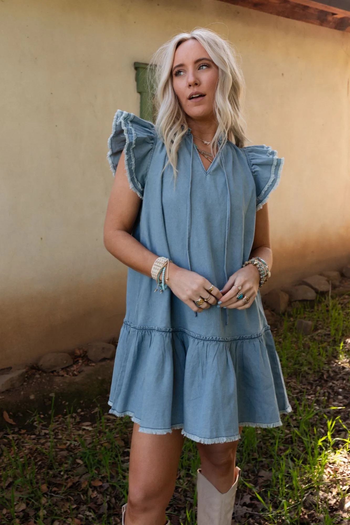 Blue Haze Denim Dress - Denim Blue