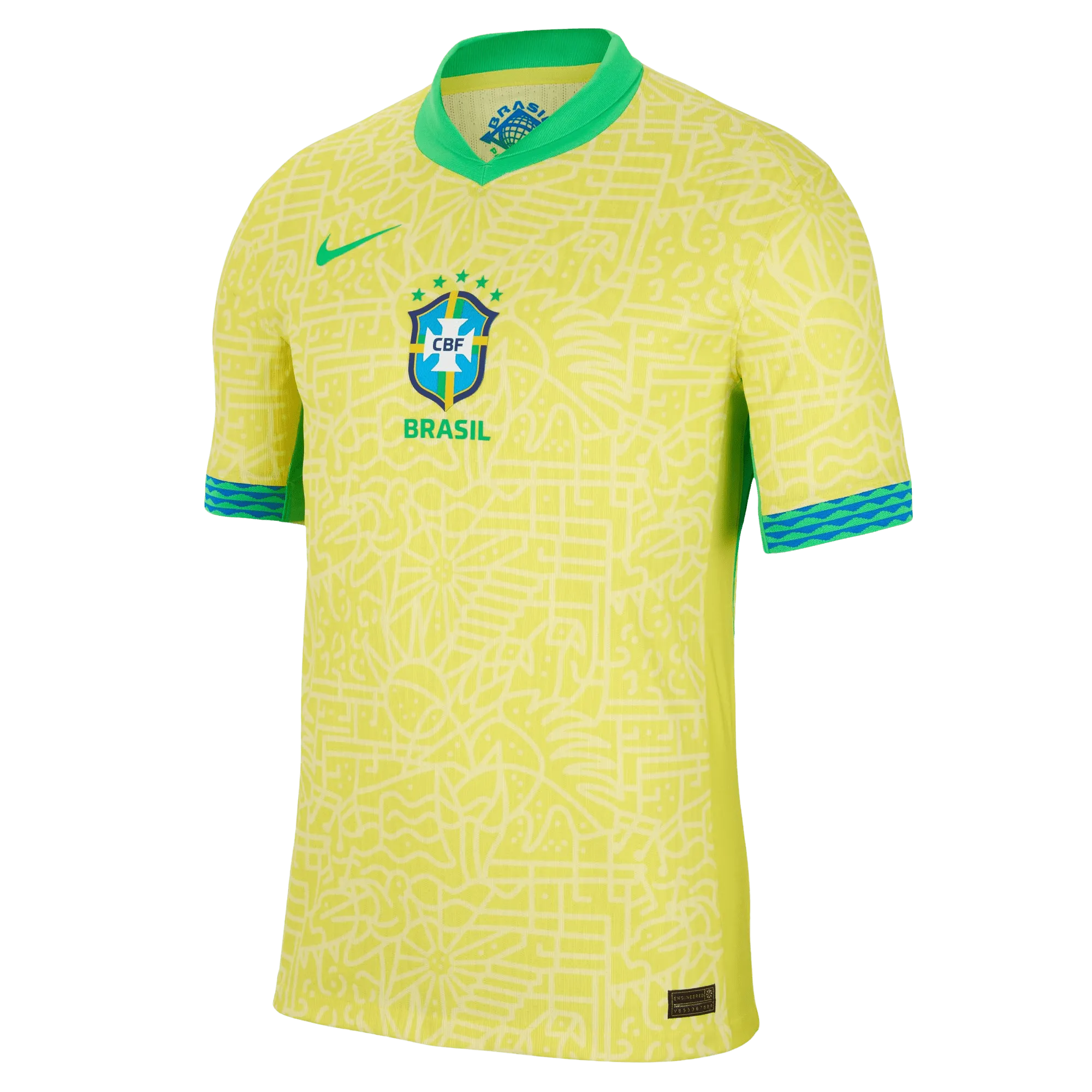 Brazil National Adults Authentic Home Jersey 2024