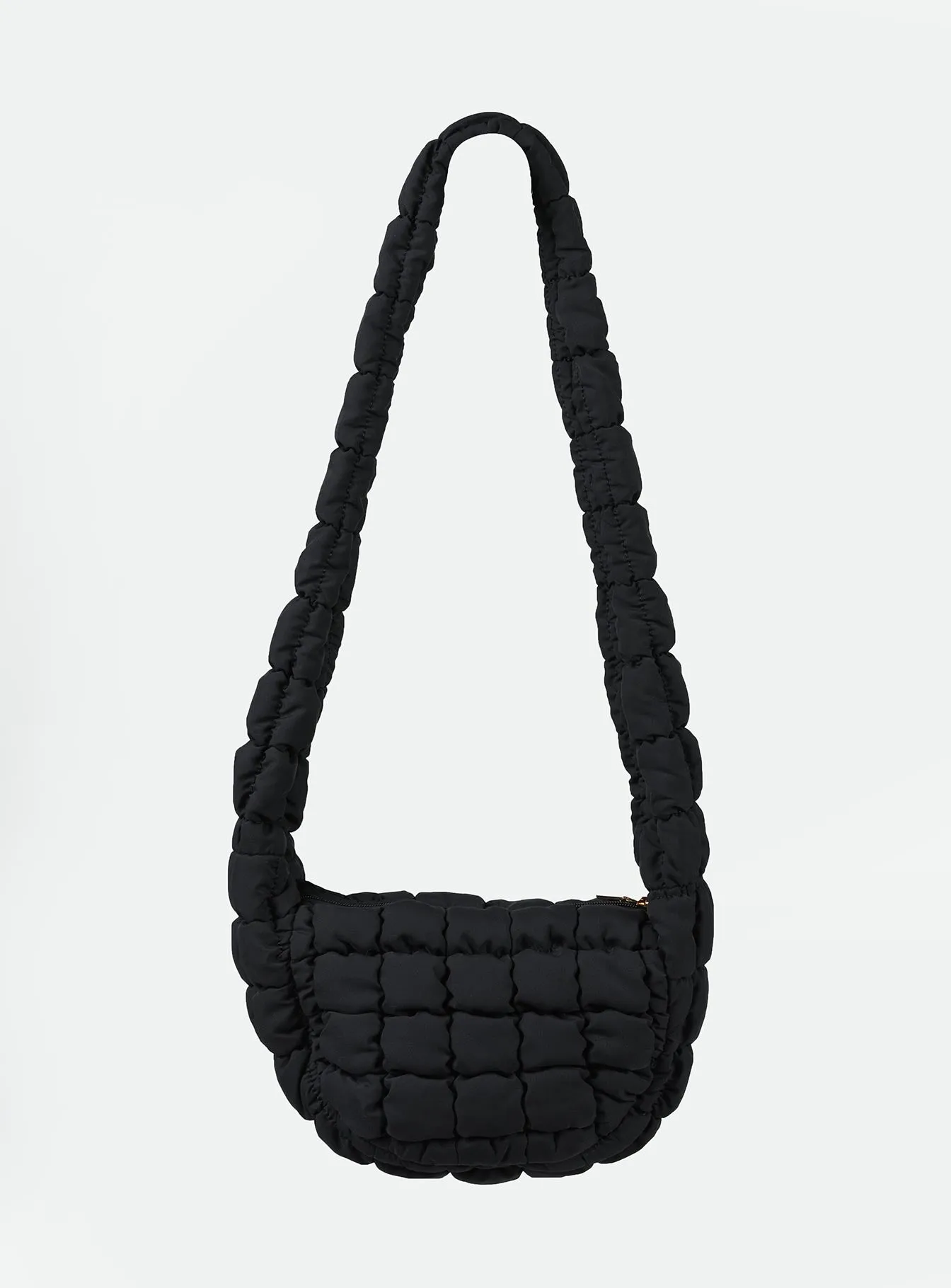 Brolga Quilted Crossbody Bag Black