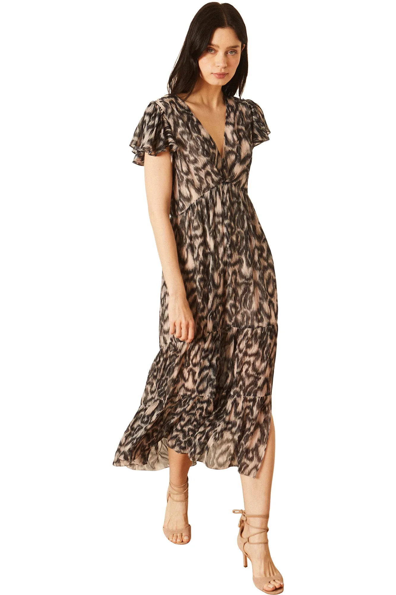 Caballero Mia Dress in Inky Ikat