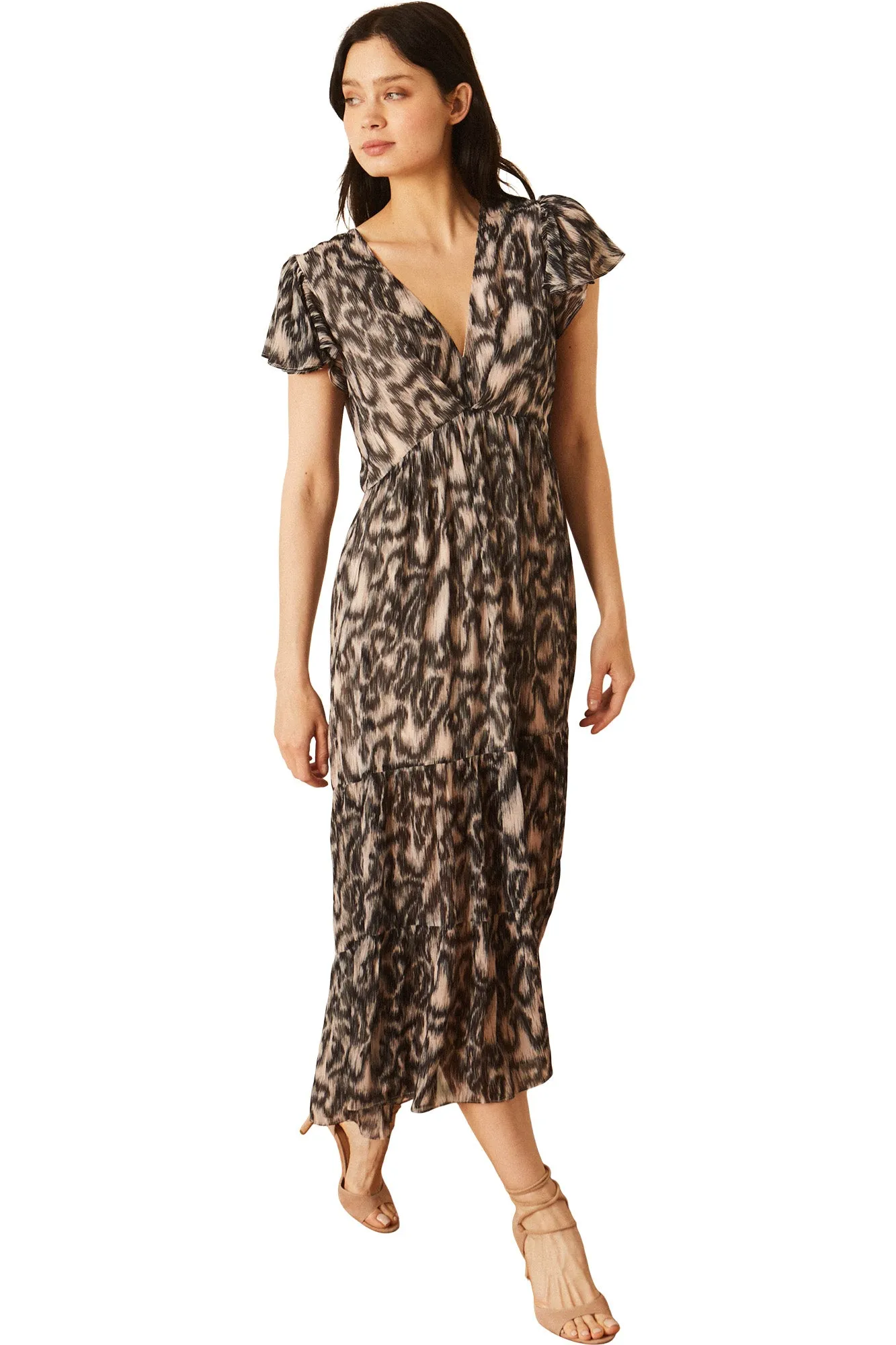 Caballero Mia Dress in Inky Ikat