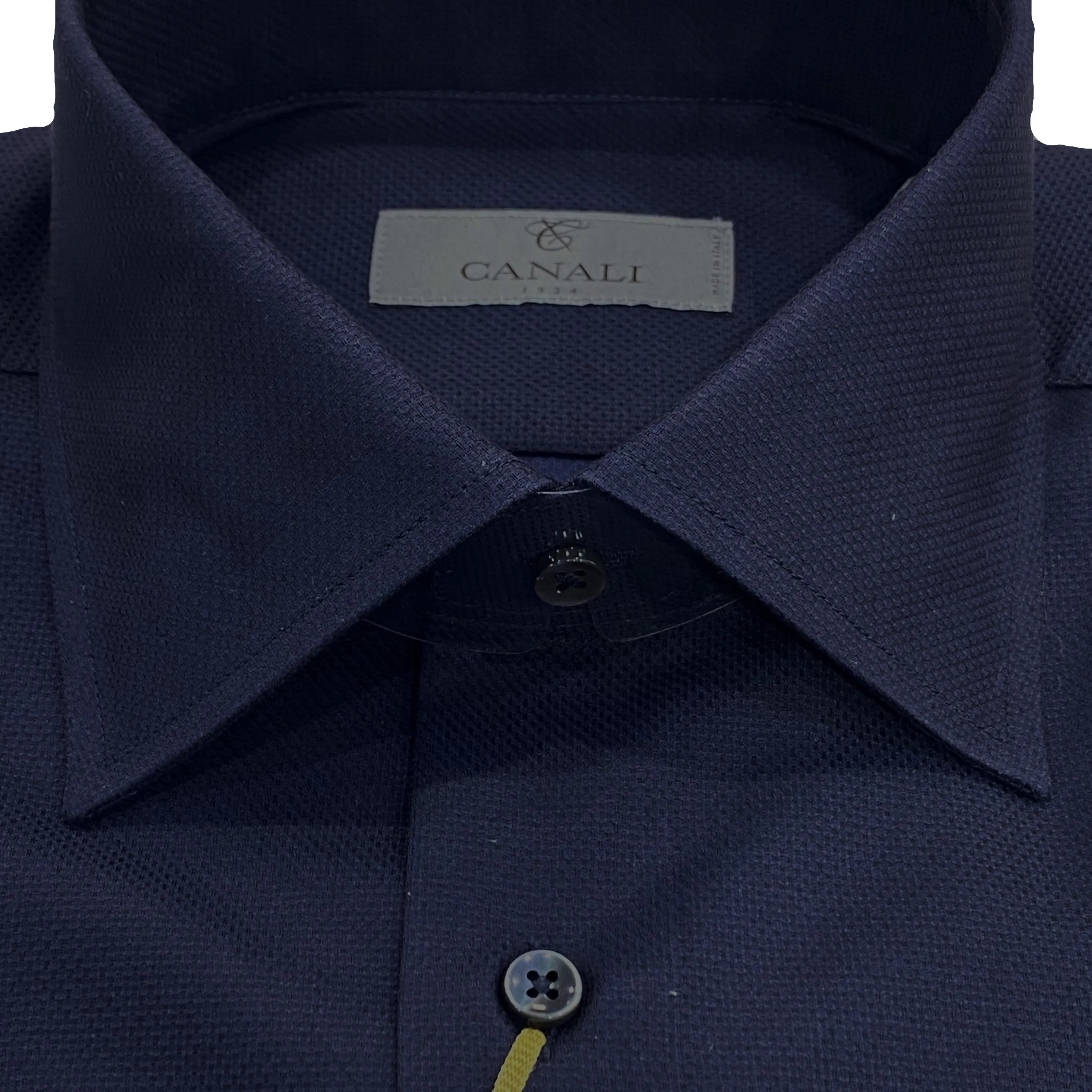 Canali Navy Slim Fit Shirt