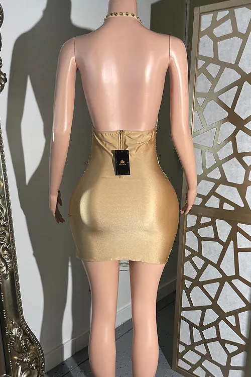 Carlotta Gold Dress