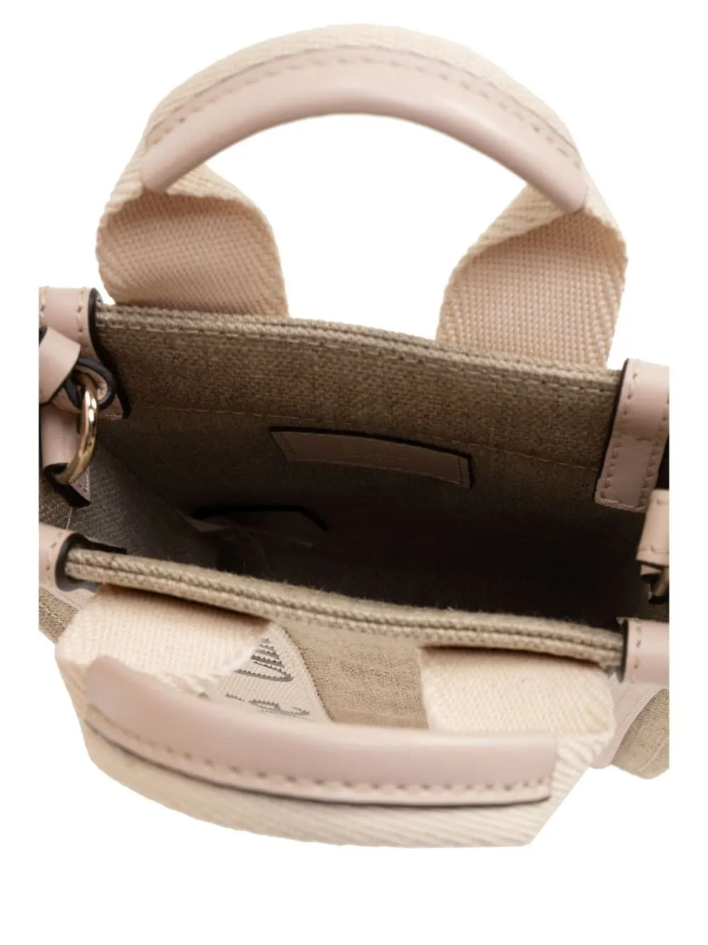 CHLO Mini Woody Linen Tote in Cement Pink