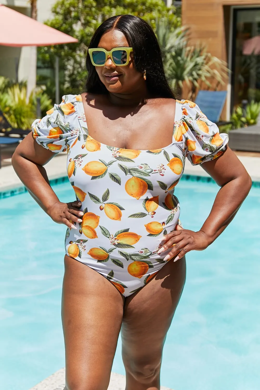 CITRUS ORANGE ONE PIECE SWIMSUIT