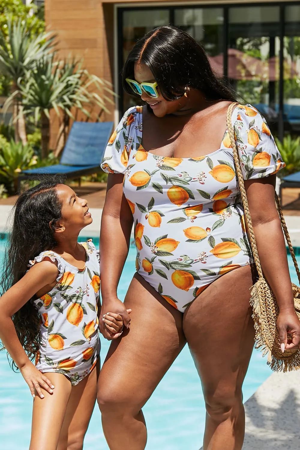 CITRUS ORANGE ONE PIECE SWIMSUIT