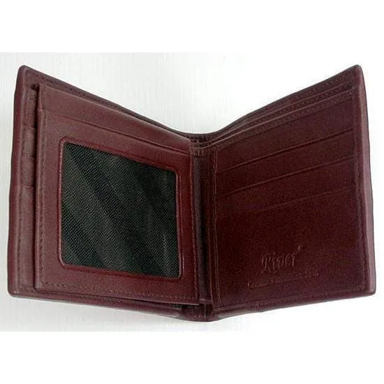 Cognac Crocodile Tail Skin Mens Wallet