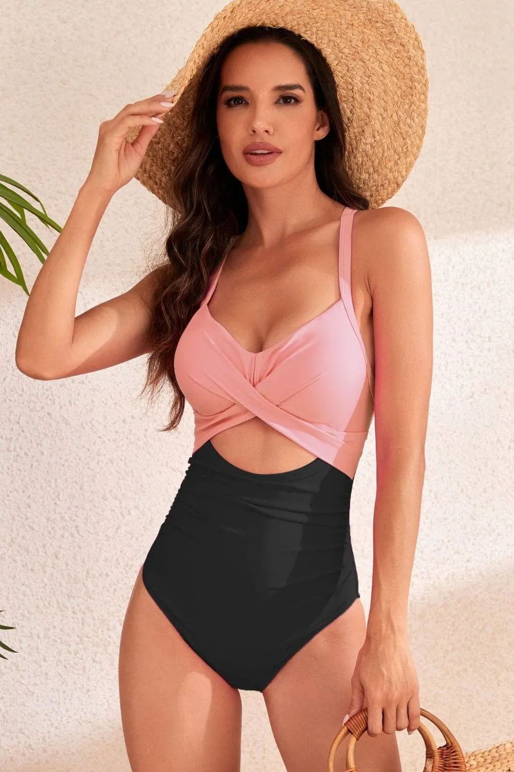 CRISS CROSS ONE PIECE SWIMSUIT