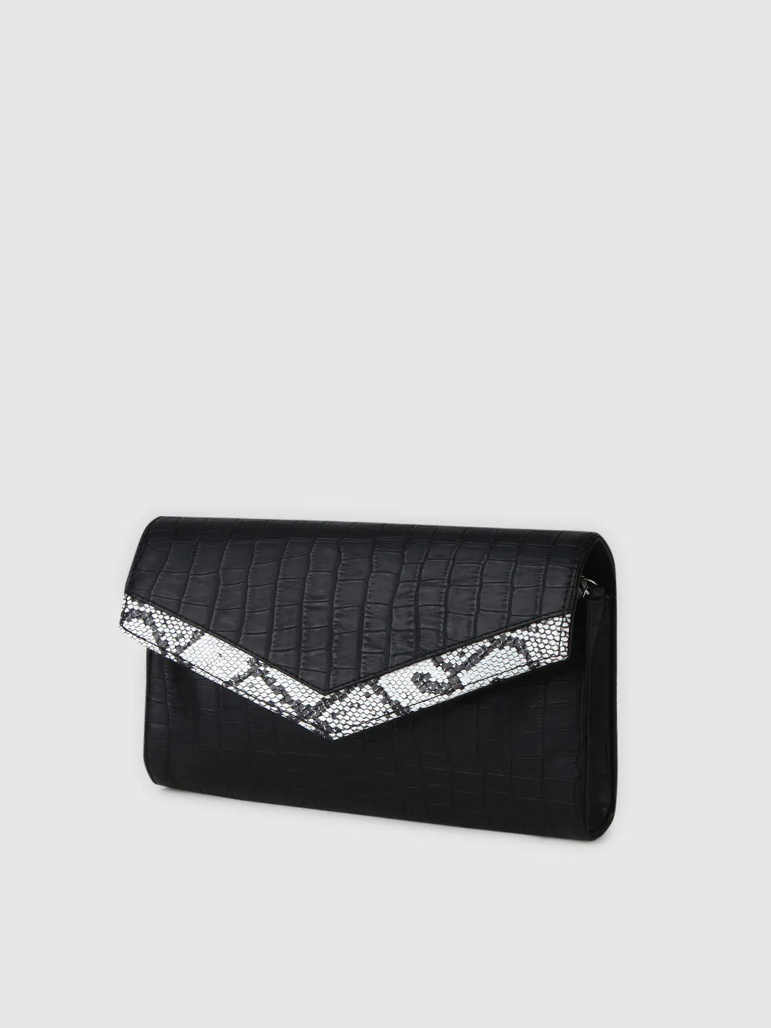 Croco Fold Clutch