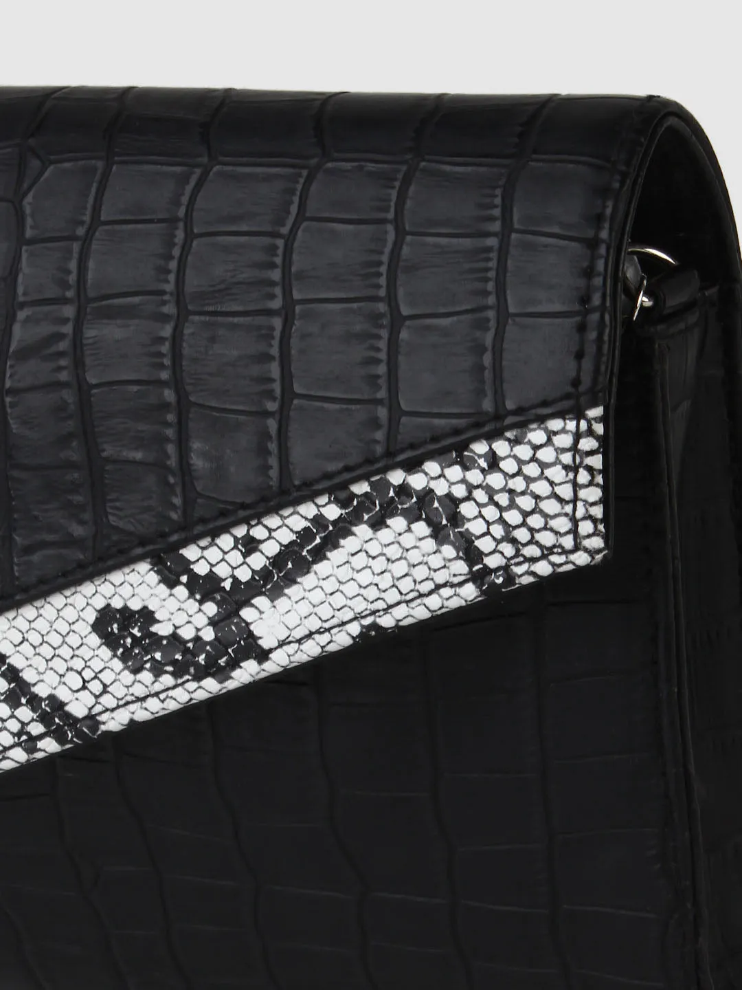 Croco Fold Clutch