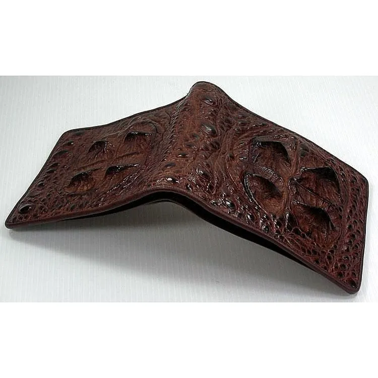 Dark Brown Double Head Crocodile Wallet