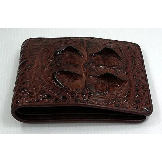 Dark Brown Double Head Crocodile Wallet