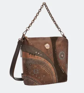 Delightful nature crossbody bag with a chain