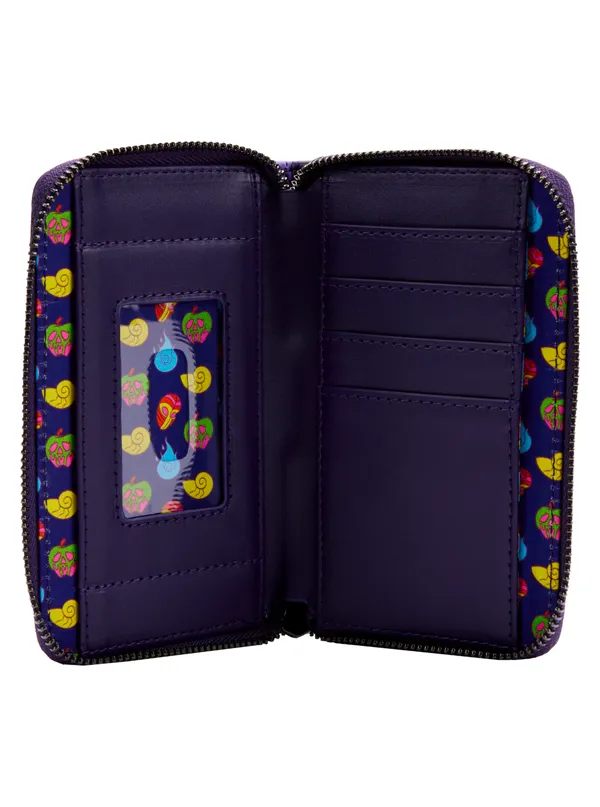 Disney Villains in the Dark Zip Around Wallet