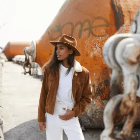 Eastwood Fedora in Caramel