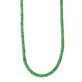 Faceted Emerald Beaded Necklace