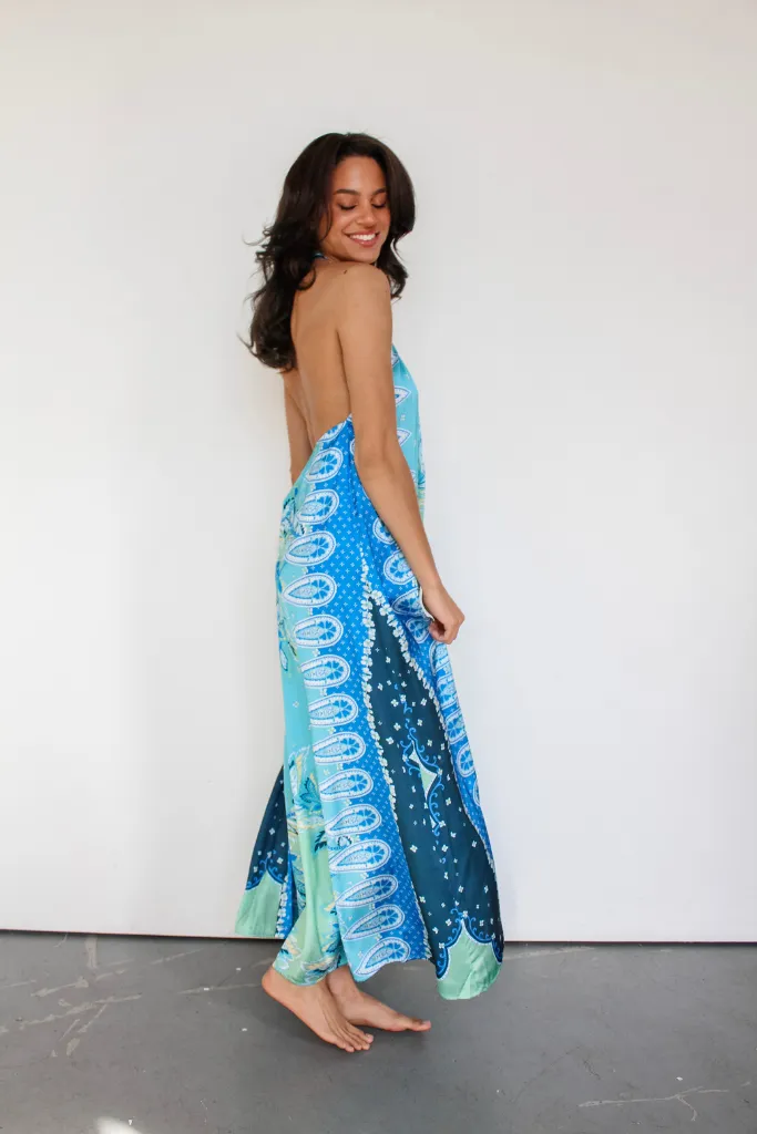 Find Me An Oasis Halter Maxi Dress