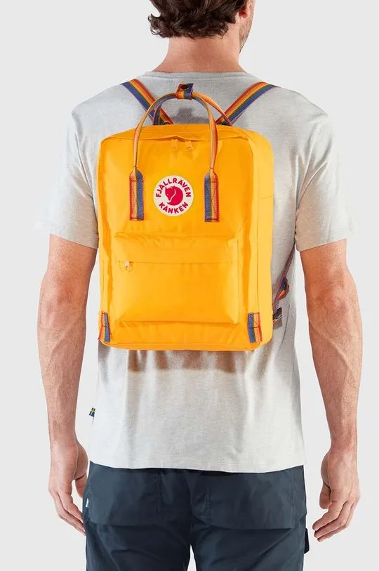 Fjallraven backpack Kanken Rainbow yellow color F23620.141.907