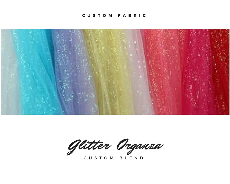 Glitter Organza Material