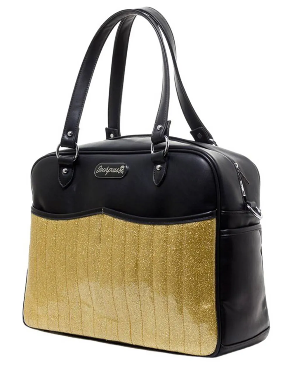 Gold Retro Diaper Bag