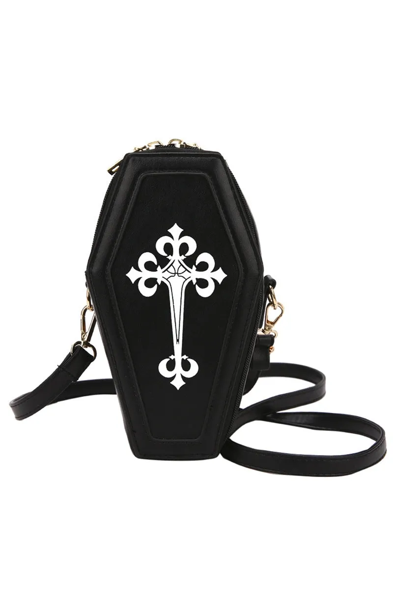 Gothic Coffin Black Crossbody