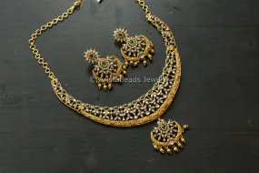 Gram Gold Fine Filigree Necklace Set