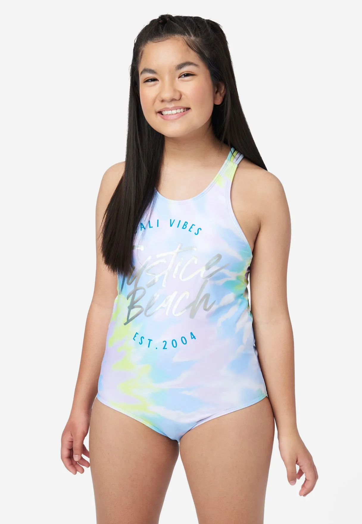 Graphic Racerback One-Piece Swimsuit