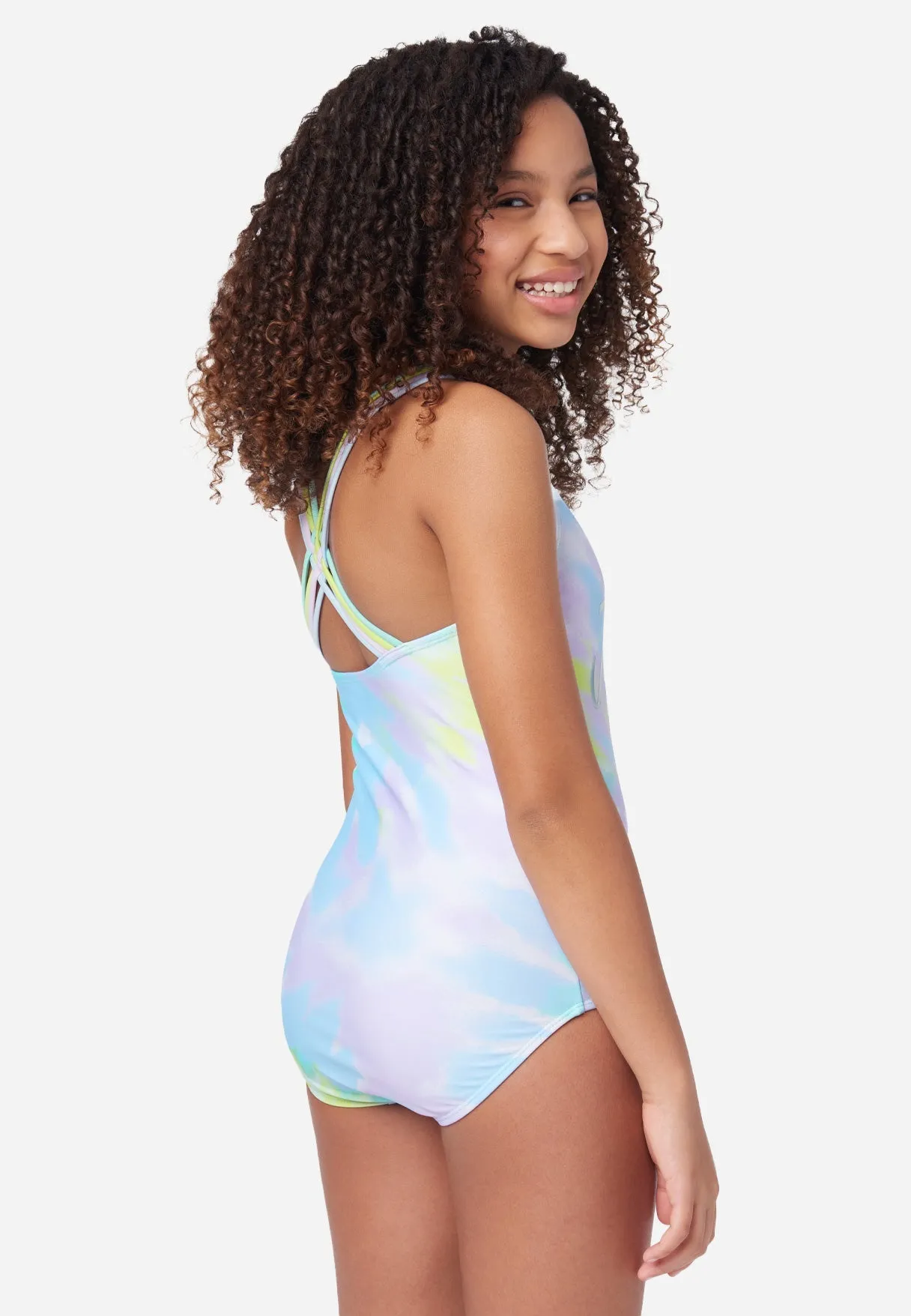 Graphic Racerback One-Piece Swimsuit