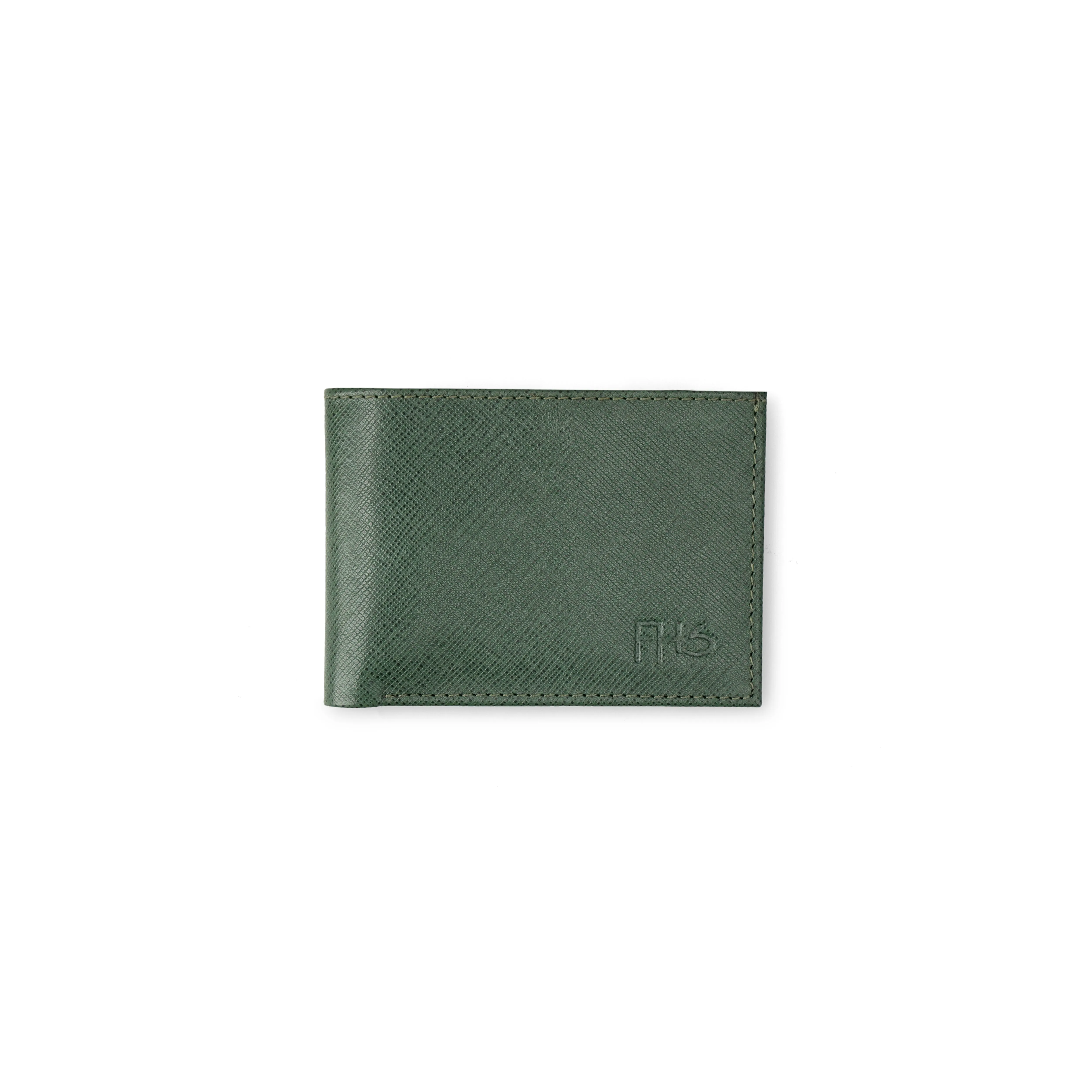 Green Saffiano Leather Wallet