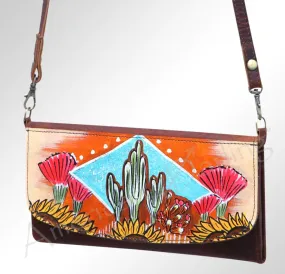 HAND PAINTED CACTUS WALLET