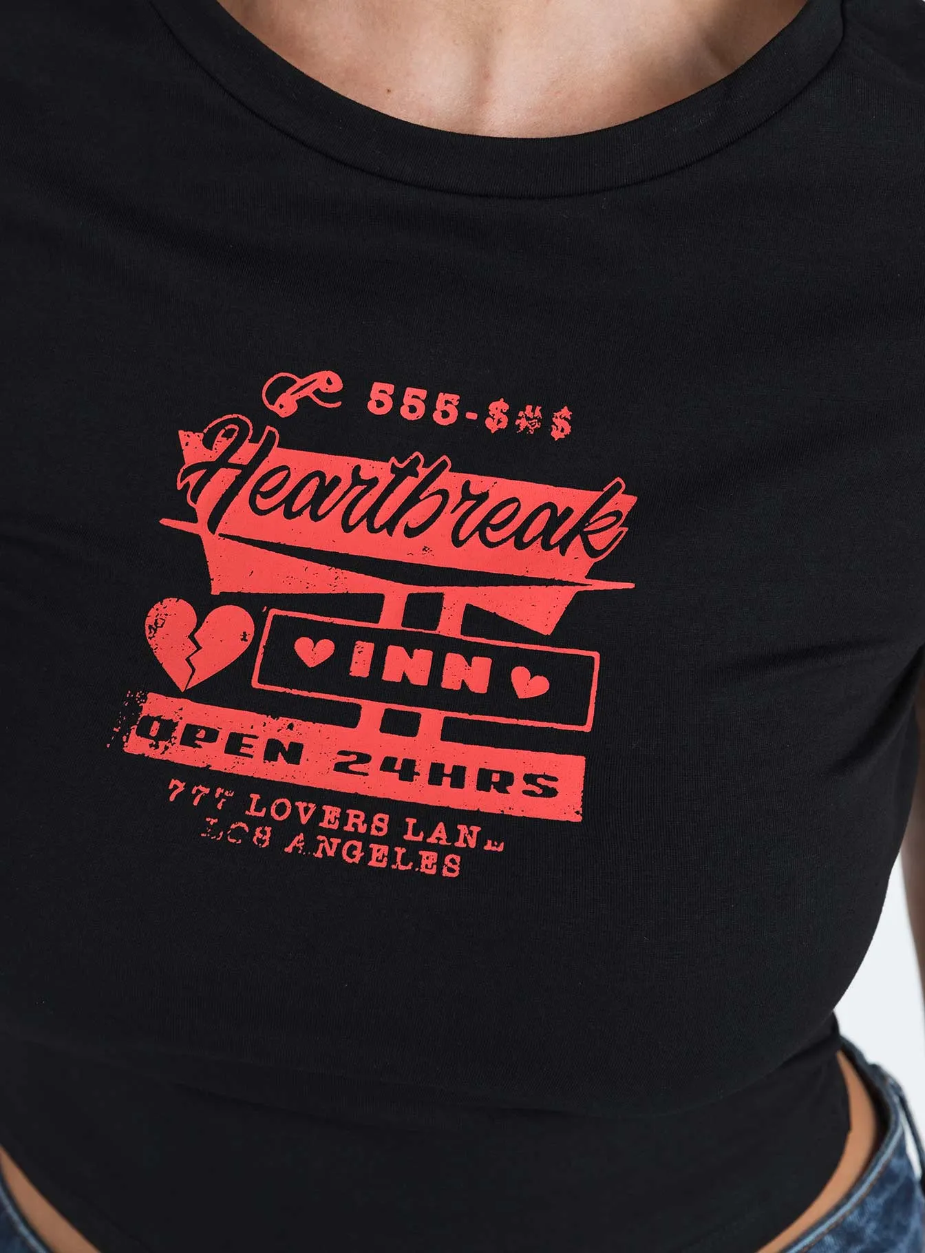 Heartbreak Tee Black